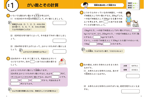 思考力トレーニング 算数 国語 小学４年生 くもん出版